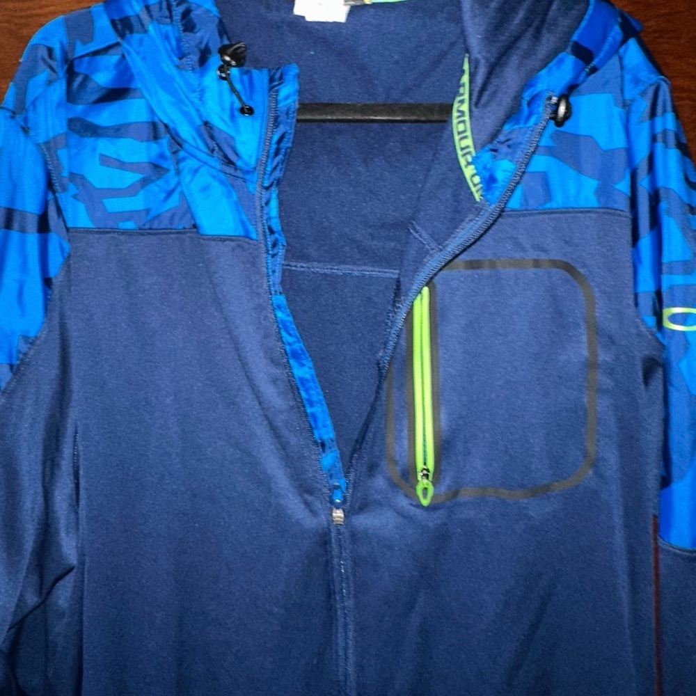 Under Armour Navy and Neon Green Jacket